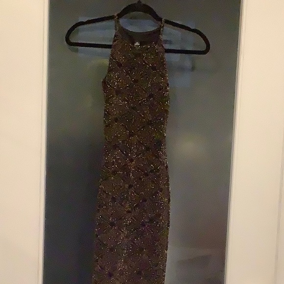 Womens gold metallic dress - Picture 1 of 4